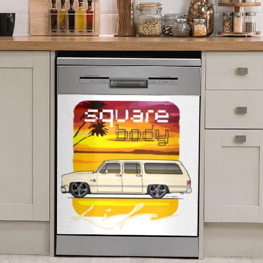 square Santa Fe Tan Dish Washer Covers