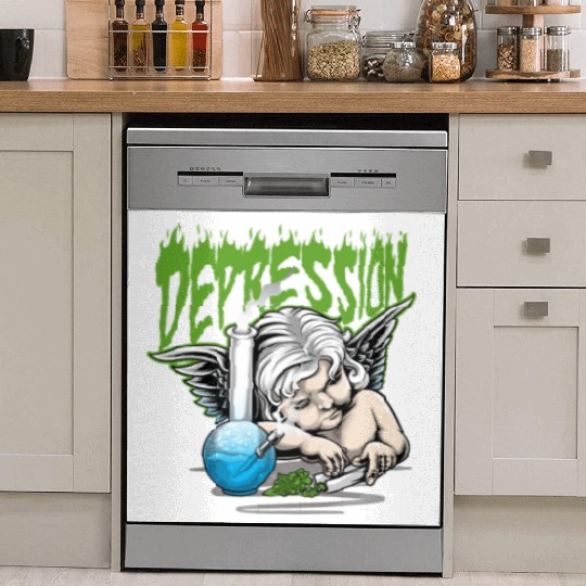 Depression Angel Dish Washer Covers