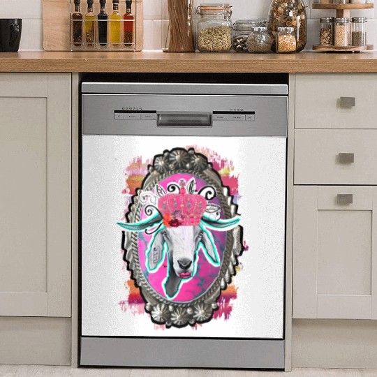 Goat Queen Dish Washer Covers