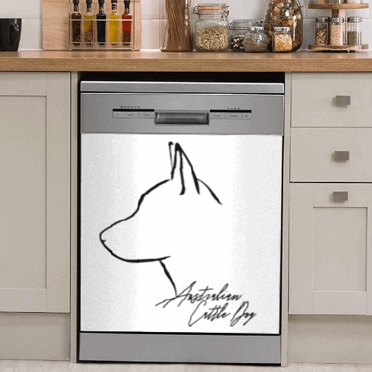 Funny Australian Cattle Dog Profile dog mom Dish Washer Covers