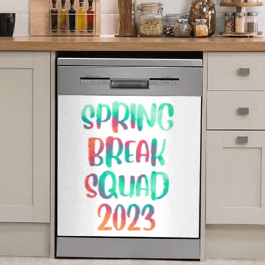 Spring Break Squad Summer Vacation Spring Break Dish Washer Covers