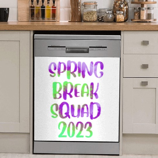 Spring Break Squad Summer Vacation Spring Break Dish Washer Covers