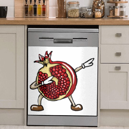 Funny Dabbing Pomegranate Lover Fruit Love Dish Washer Covers