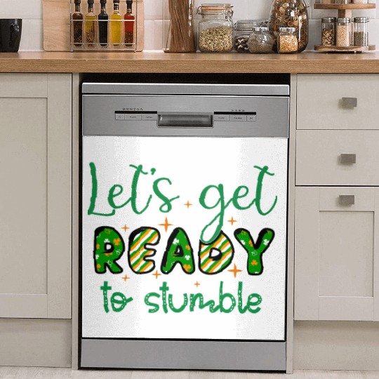 Lets get Patricks Day Sublimation Dish Washer Covers