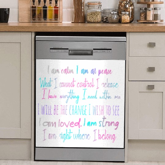 "I am" Self Love Mantra Dish Washer Covers