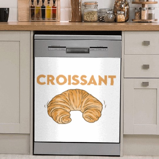 Funny Croissant Lover Quote French Bread Dish Washer Covers