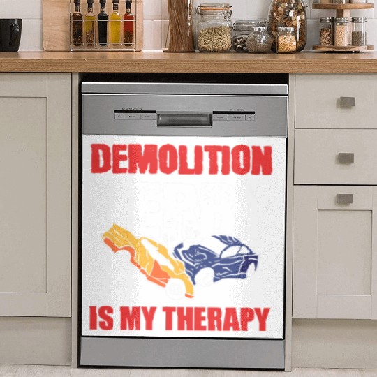 Demolition Derby Is My Therapy Race Track Dish Washer Covers