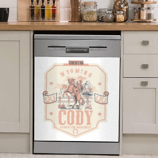 Cody wyoming wild west town Dish Washer Covers