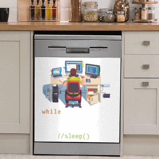 Computer Science Python Programmer Eat Code Sleep Dish Washer Covers