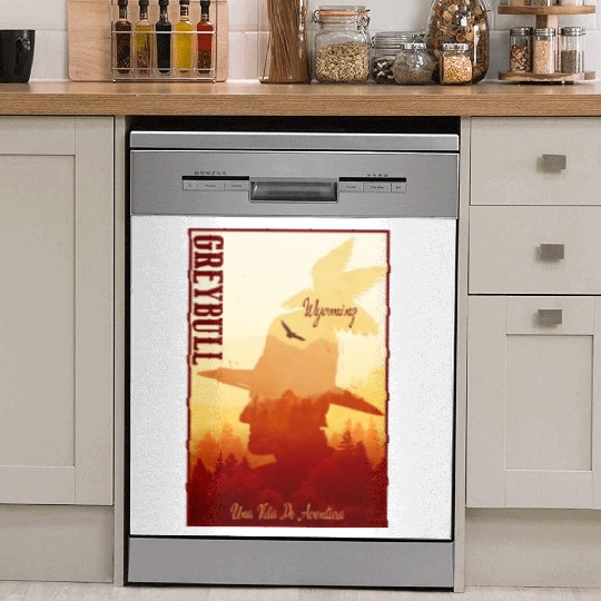 Greybull Wyoming wild west town Dish Washer Covers