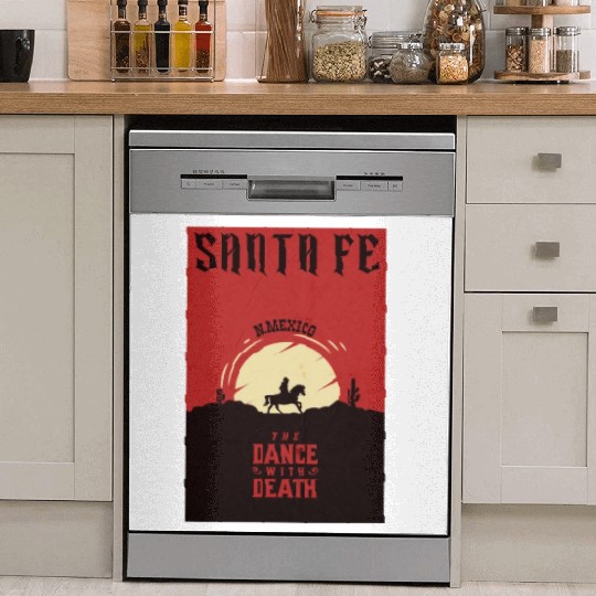 Santa Fe New Mexico wild west town Dish Washer Covers