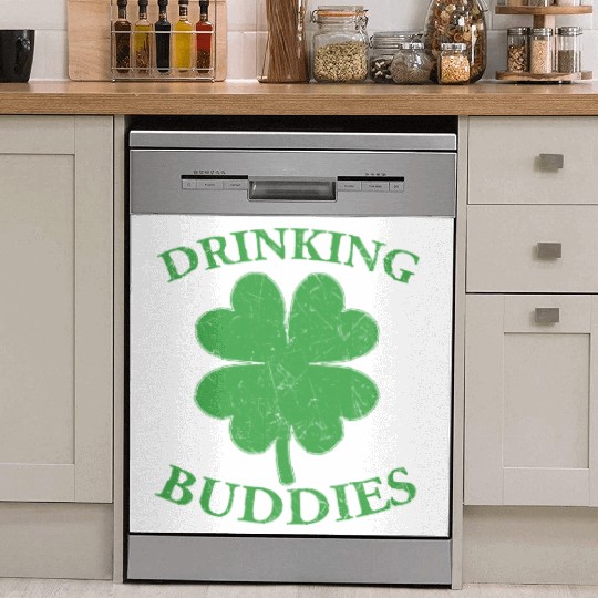 Drinking Buddies Irish St Patricks Day Beer Drunk Dish Washer Covers