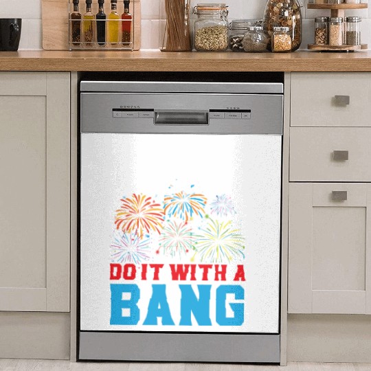 Patriotic America USA Flag 4th Of July American Dish Washer Covers