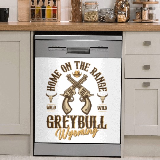 Greybull Wyoming wild west town Dish Washer Covers