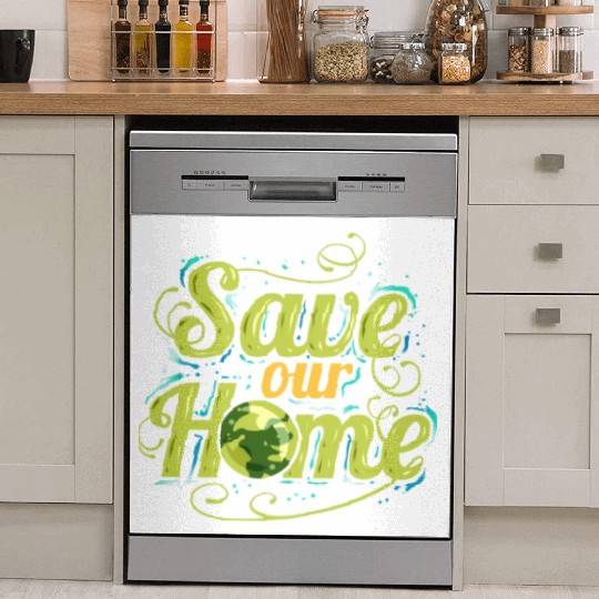 Logo Save Our Home For Earth Day Dish Washer Covers