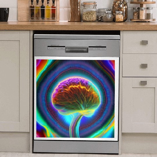 Electric Mind - Psychedelic Brain Dish Washer Covers 2