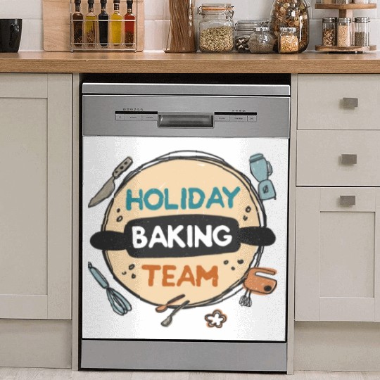 Holiday Baking Team Dish Washer Covers