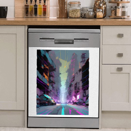 Modern Gothic AI PRINT Dish Washer Covers