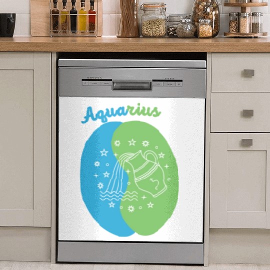 Aquarius: Embrace Your Unique Vision with Minimali Dish Washer Covers