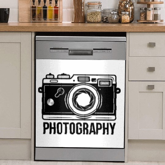 Funny Camera photography quote gift Dish Washer Covers