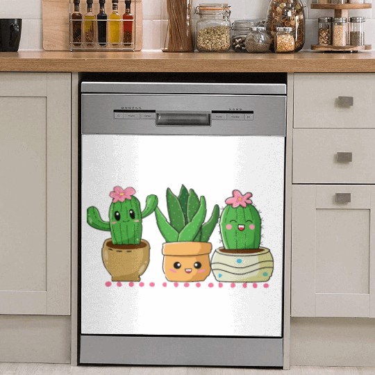 Cactus, Cactus Pocket, Plant Lover, Minimalist Dish Washer Covers