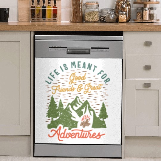 Friends & Adventures - Inspirational Quote Dish Washer Covers