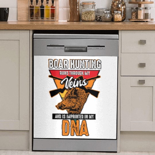 Boar Hunting - Runs Through My Veins Dish Washer Covers