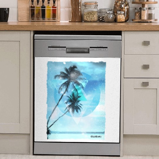 Artistic Dubai United Arab Emirates Palm Tree Dish Washer Covers
