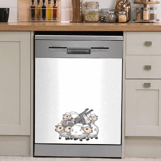 Wolf Among Sheep Wolves Animal Werewolf Wolf Lover Dish Washer Covers