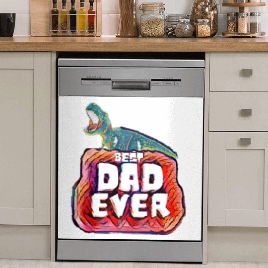 Best Dad Ever trex papa Dish Washer Covers