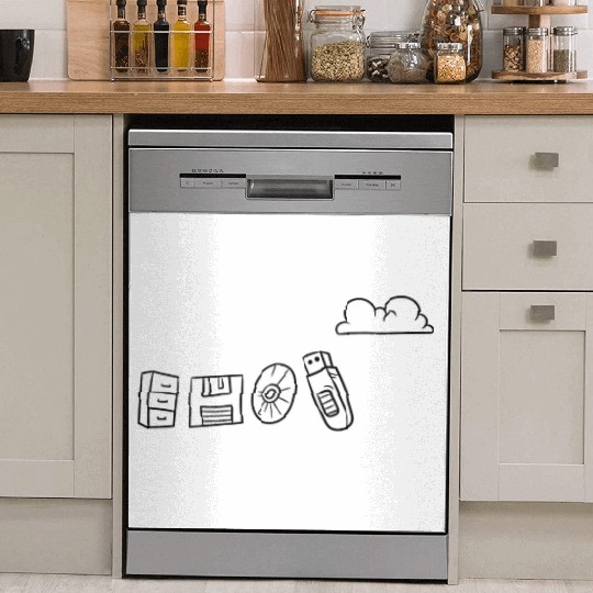 Computer Scientist Programmer Cloud Internet Dish Washer Covers