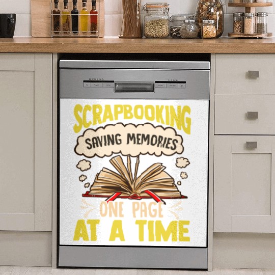 Scrapbooking saving Memories One Page At A Time Dish Washer Covers