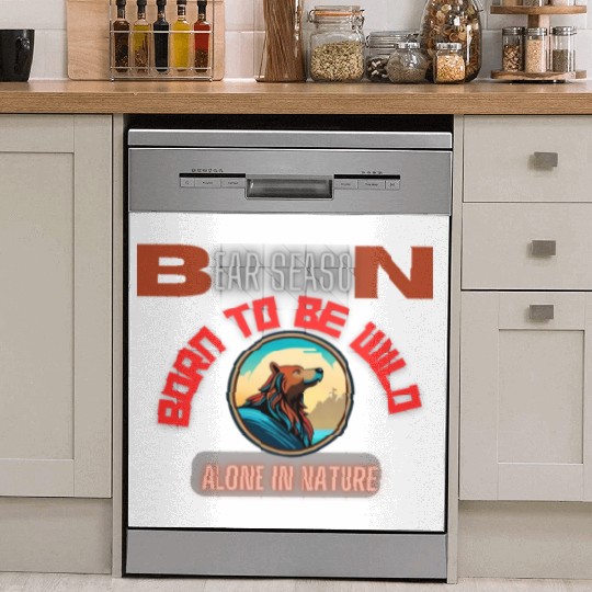 BORN TO BE WILD BEAR Dish Washer Covers