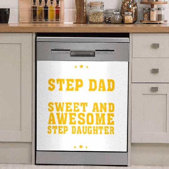 Funny Step Dad Dish Washer Covers Fathers Day Gift Step Daughte