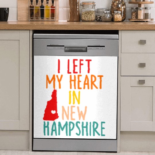 I Left My Heart In New Hampshire Dish Washer Covers