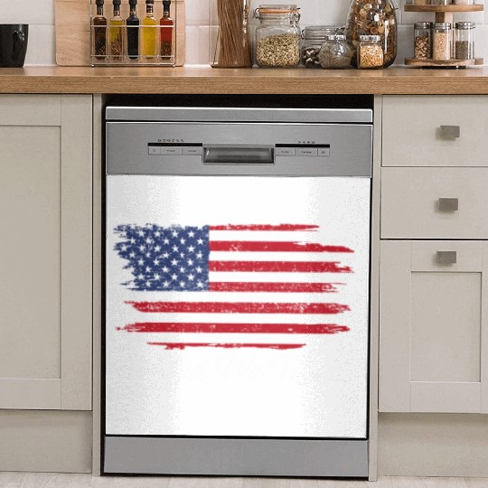 In God We Trust Us Flag Patriotic Dish Washer Covers