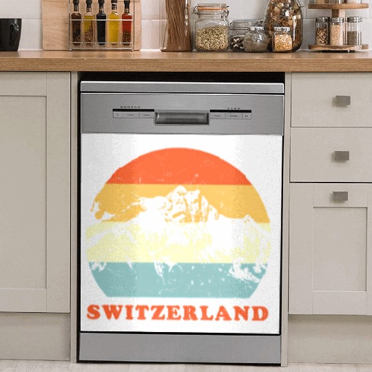 Switzerland Mountain Throwback Vacation Dish Washer Covers