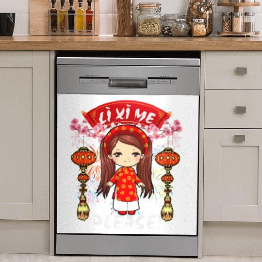 Li Me Please Vietnamese Lunar New Year Dish Washer Covers