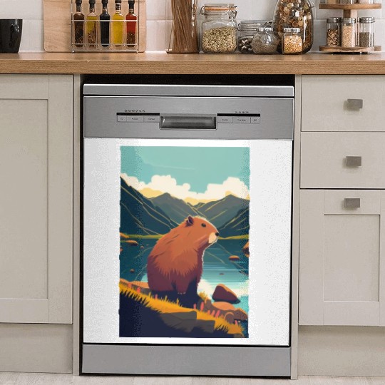 Capybara Nature Capibara Dish Washer Covers