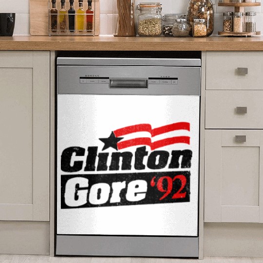Clinton Gore '92 Bill Clinton President Dish Washer Covers