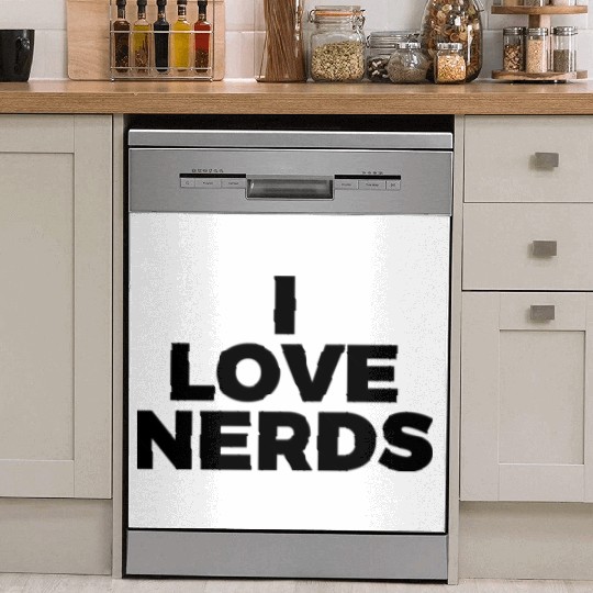 I Love Nerds Dish Washer Covers