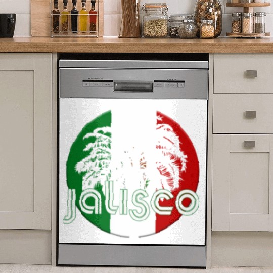 Jalisco Mexico Flag Native Palm Tree Mexican Dish Washer Covers