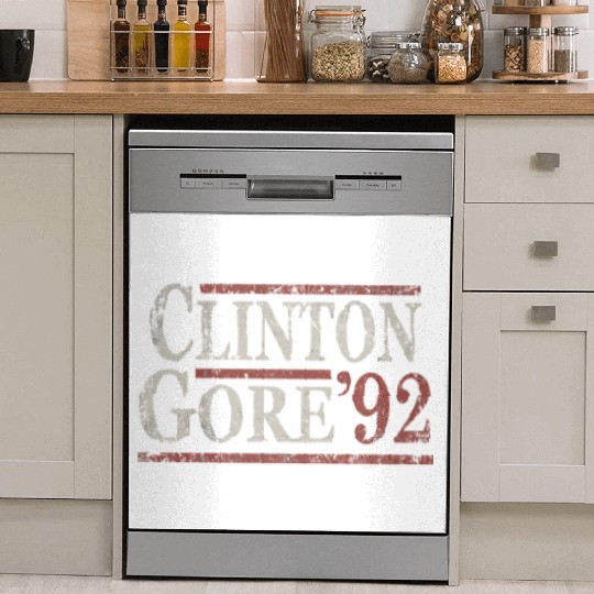 Distressed Bill Clinton Al Gore 1992 Dish Washer Covers