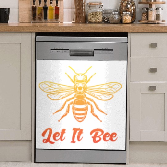 Beekepeer Let It Bee Beekepping Bumblebee Nature Dish Washer Covers