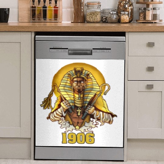 1906 Sphinx Alpha Ace Fraternity Pharoah Dish Washer Covers