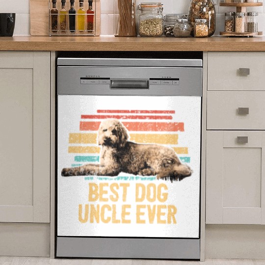 Best Dog Uncle Ever Goldendoodle Dog Dad Retro Dish Washer Covers
