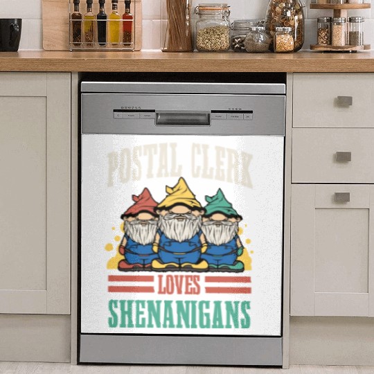 Funny Postal Clerk Costume Dish Washer Covers