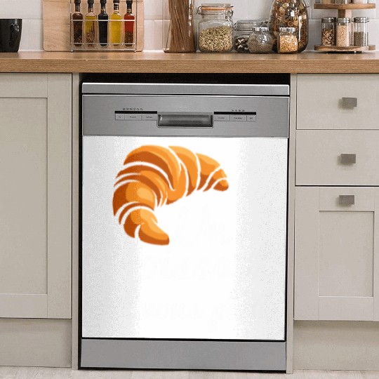 French Croissant Bread Un Croissant S'Il Vous Dish Washer Covers