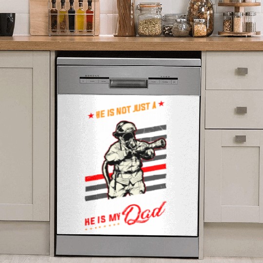 Proud Firefighter In A Fire Brigade Or Proud Dish Washer Covers