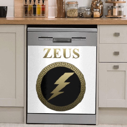 Zeus Ancient Greek God Thunderbolt Dish Washer Covers